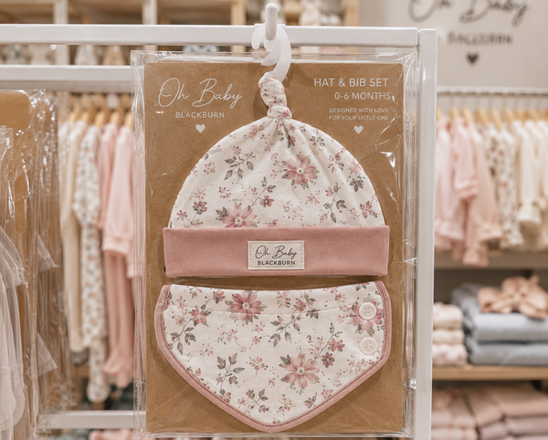 Floral Baby Bib Set