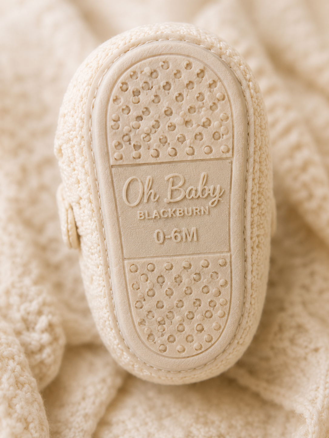 Knitted Baby Shoes with Teddy Bear