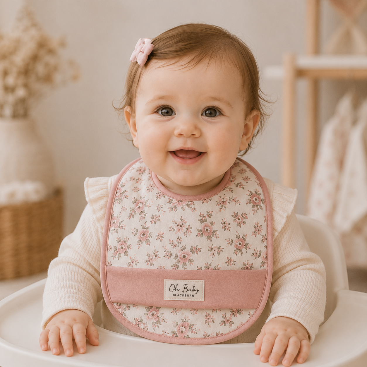 Floral Baby Bib Set